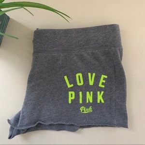 VS PINK Gray Sweatshorts